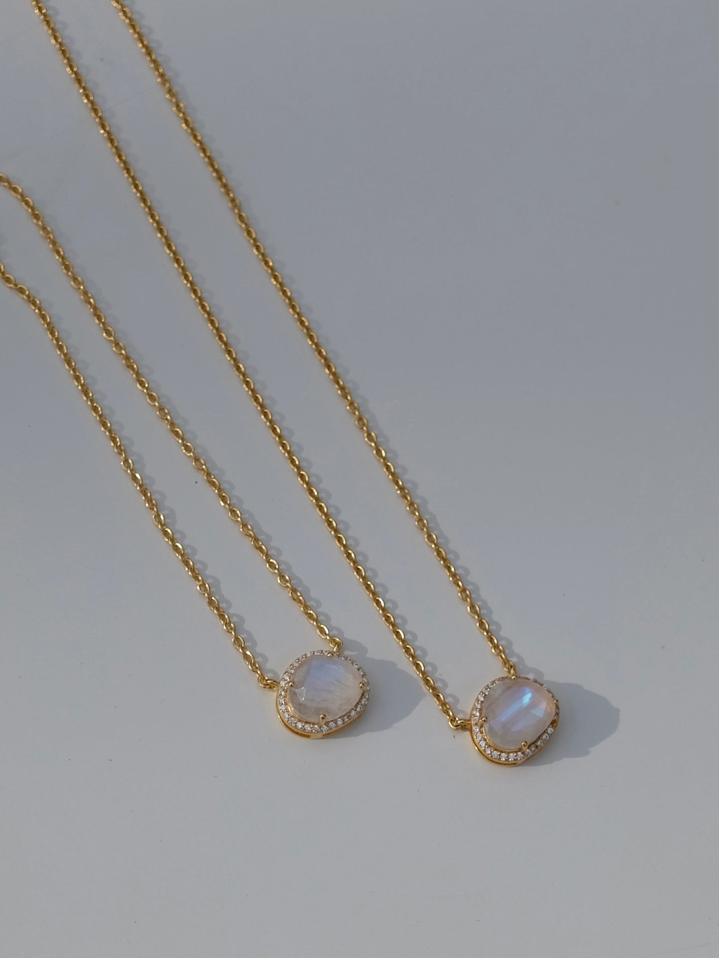 Goddess moonstone necklace