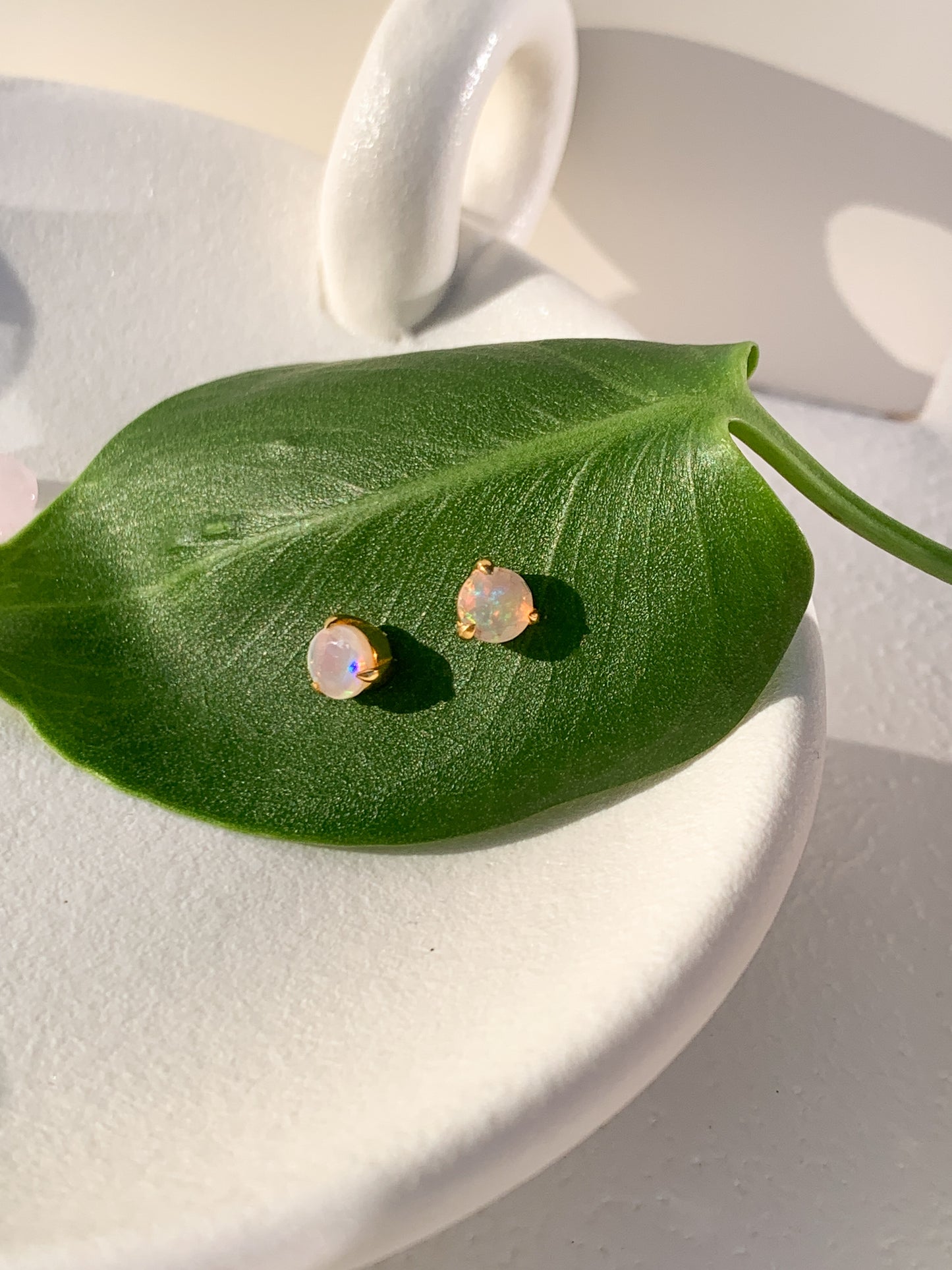 Opal studs