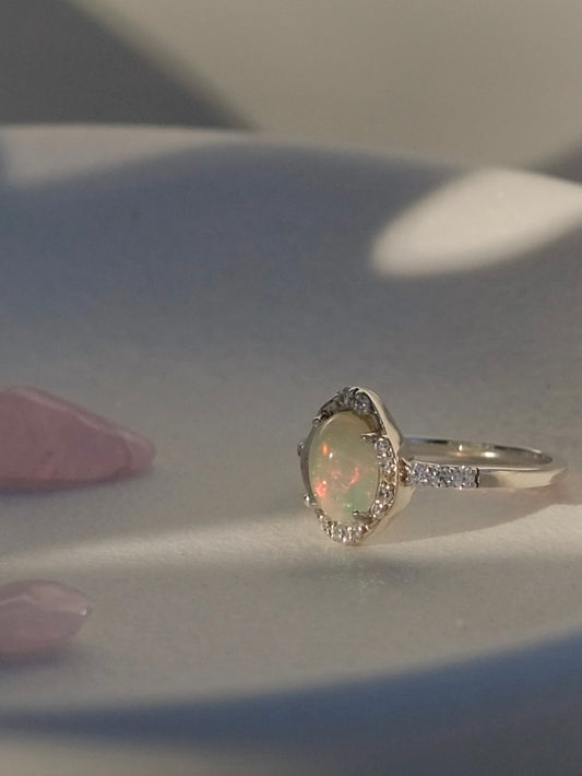 Cosmic opal ring