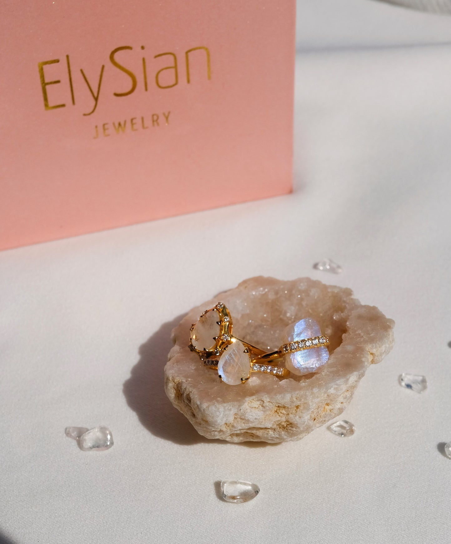 Teardrop Moonstone Ring